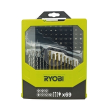RYOBI RAK69MIX - Sada vrtáků a šroubovacích bitů (69 ks)